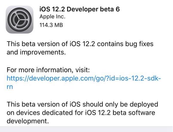 ƻiOS 12.2beta 6