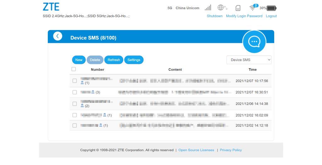 5GMiFi⣺MU5001¹