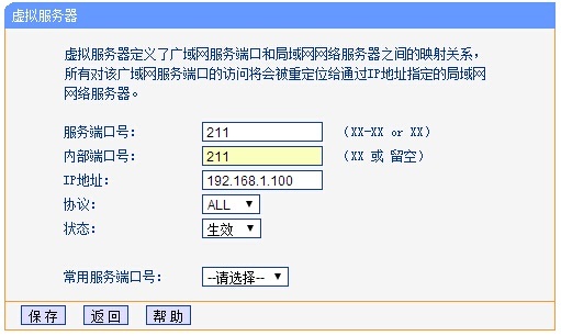 TP-Link TL-WR845N·˿ת()