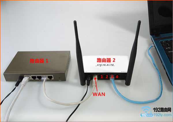 两个迅捷(FAST)无线路由器如何连接上网？