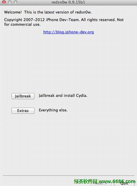 ѩRedSn0w 0.9.15b1 ֧iOS6ԲԽ