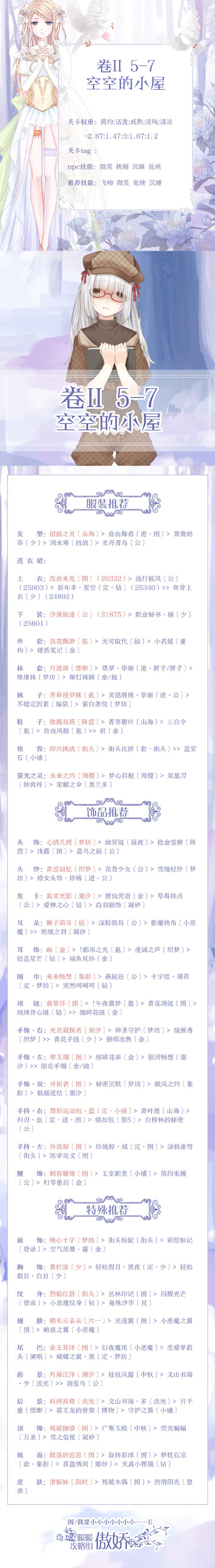 奇迹暖暖第二卷第五章第七关如何搭配_奇迹暖暖第二卷第五章空空的小屋高分搭配攻略